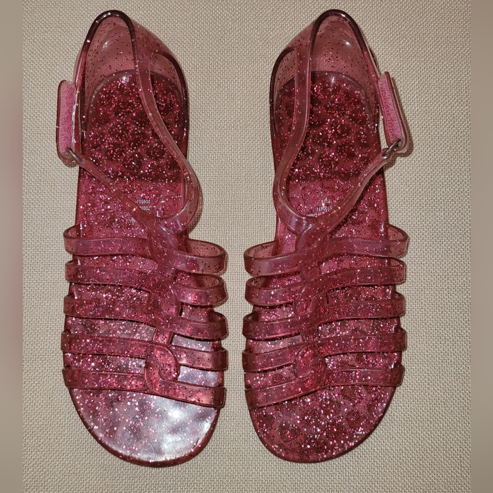 Jelly Sandals Girls The Children's Place Pink Glitter